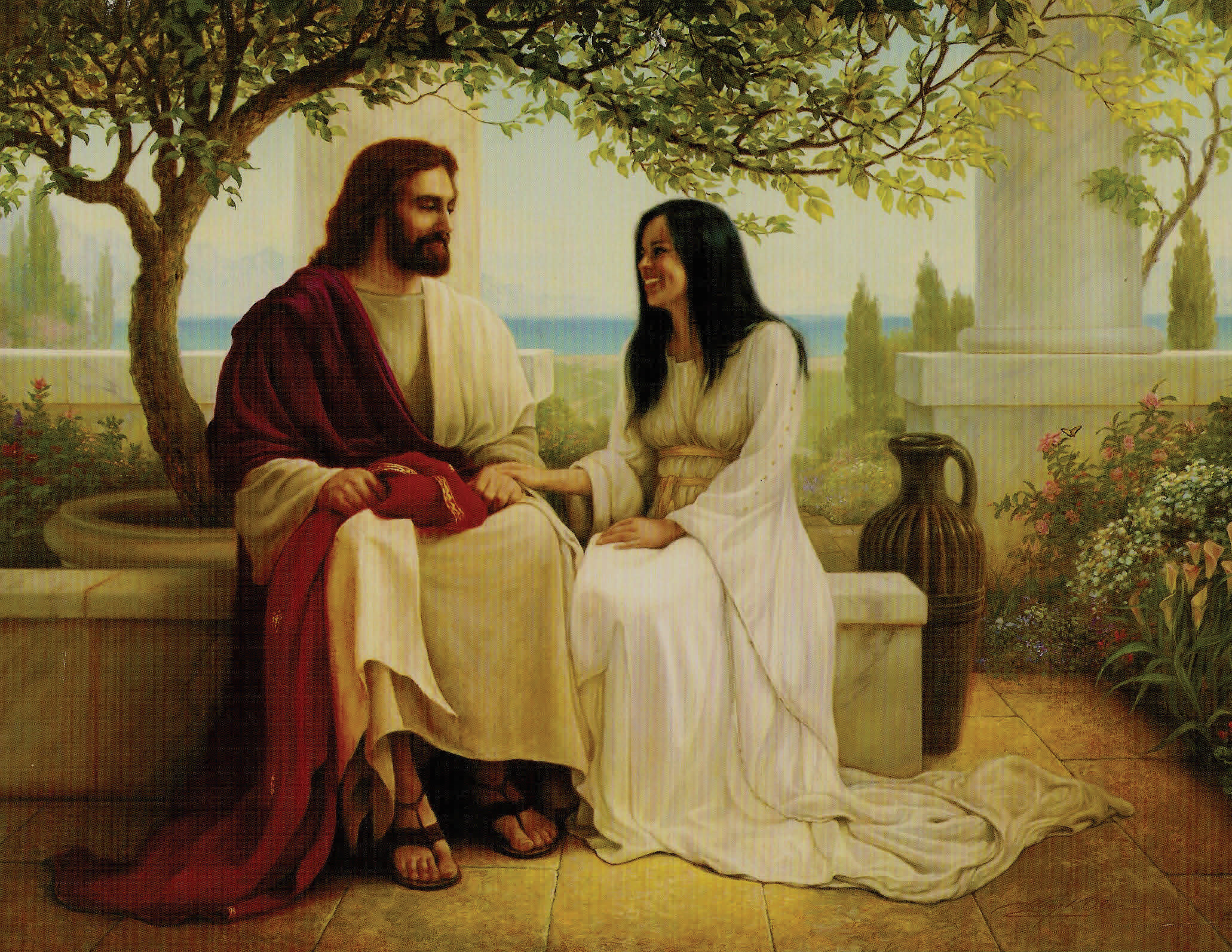 Разговор с богом о маме. «Христос и самарянка» Верищагин.